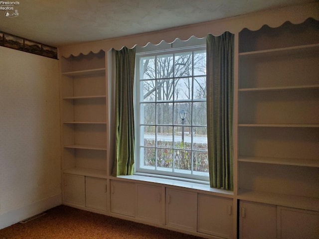 interior space with carpet floors