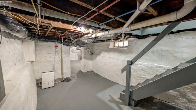 view of basement