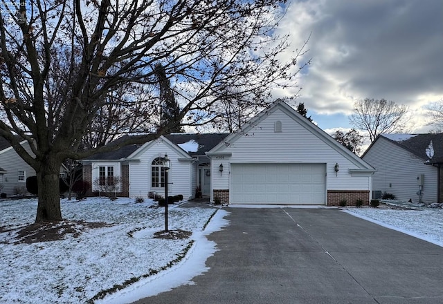 ranch-style house with a garage