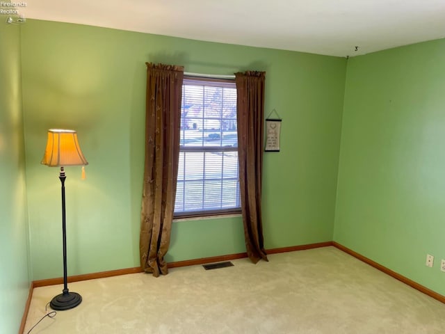 view of carpeted empty room