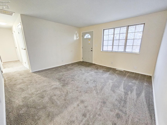 view of carpeted entryway