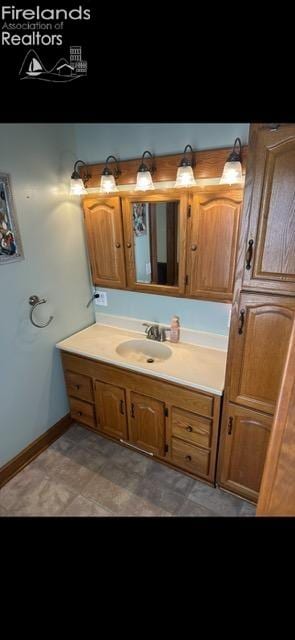 bathroom with vanity