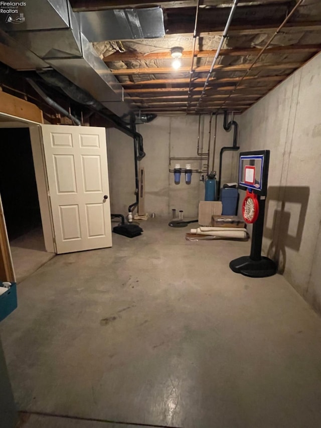 view of basement