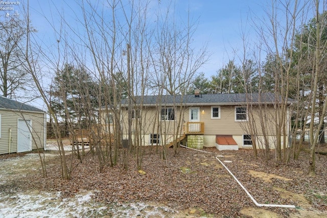 view of rear view of house