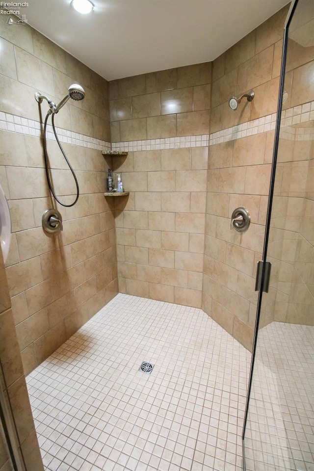 bathroom with walk in shower