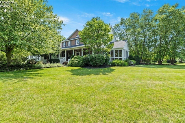 exterior space with a porch