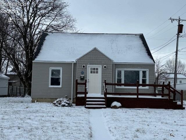 view of front of home