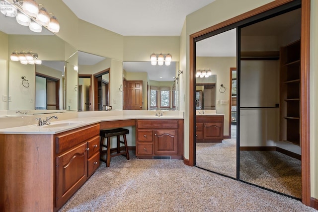 bathroom with vanity