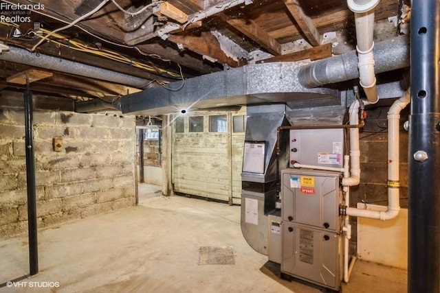 view of basement