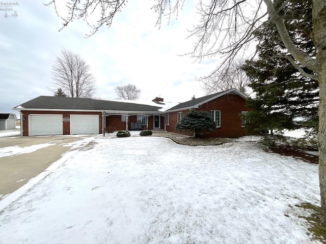 ranch-style house with a garage