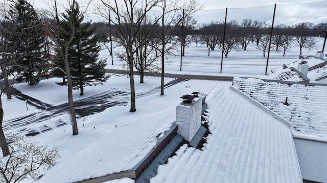 view of snowy yard