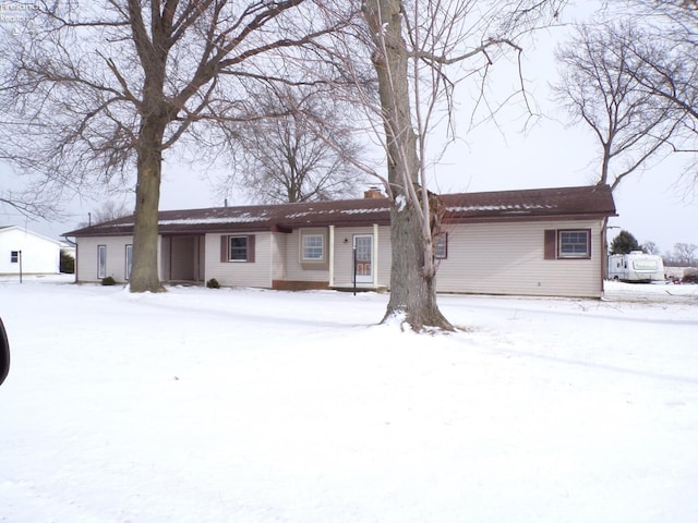 view of ranch-style home