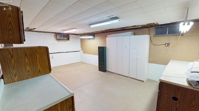 view of clothes washing area