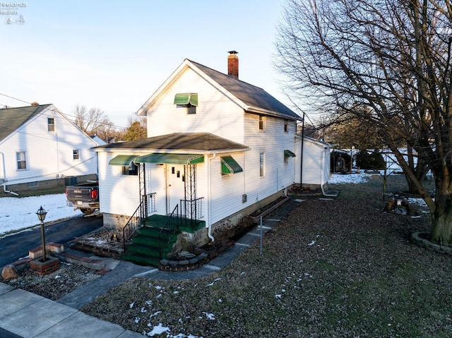 view of front of home