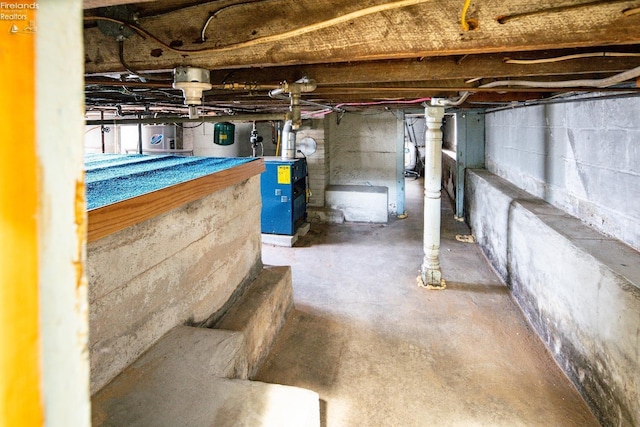 view of basement