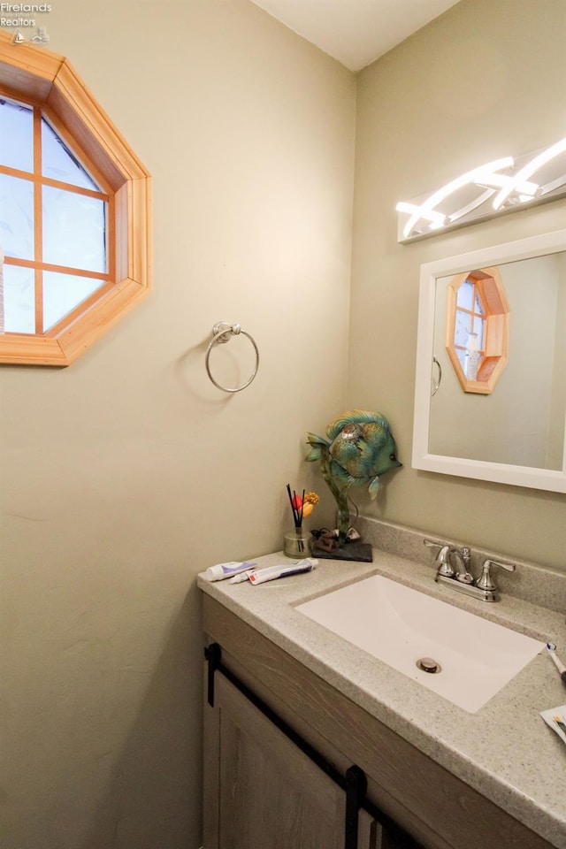 bathroom featuring vanity