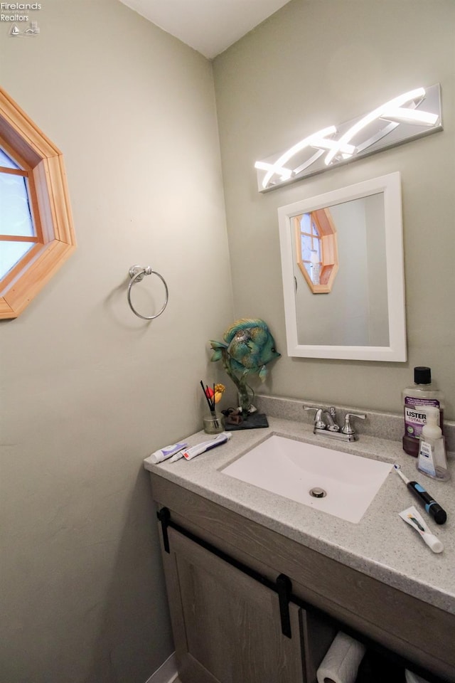 bathroom with vanity