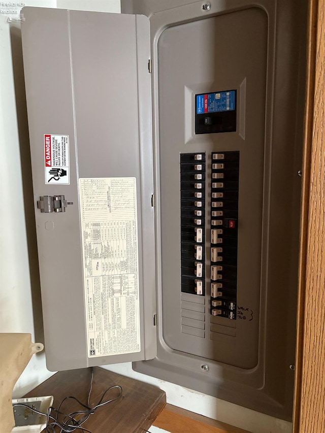 utility room featuring electric panel