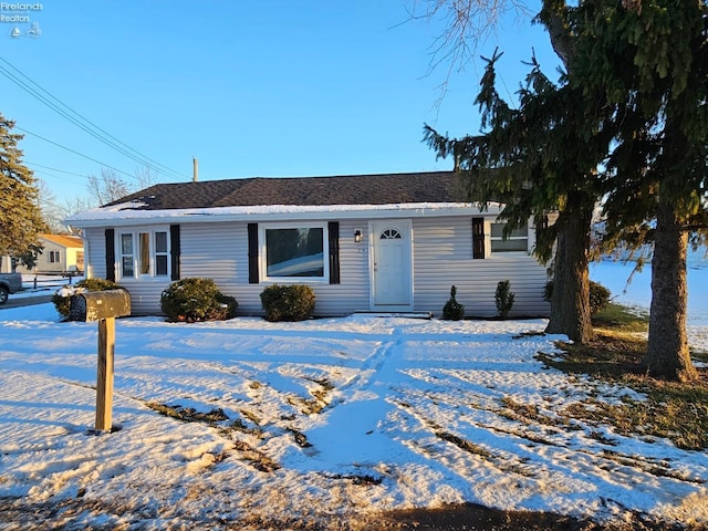 view of ranch-style house