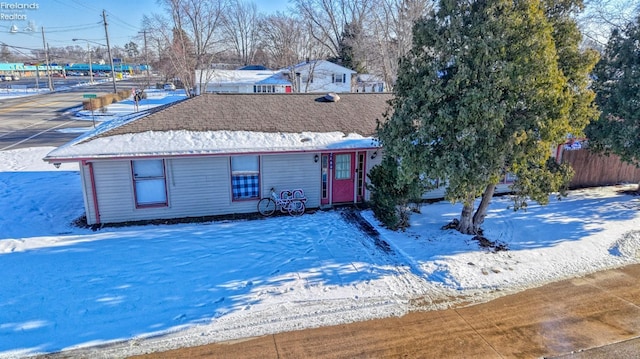 view of ranch-style house