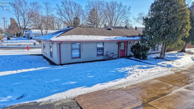 view of ranch-style home