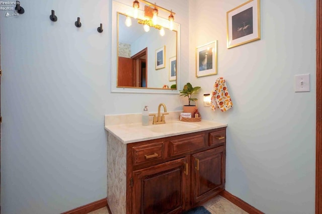 bathroom with vanity