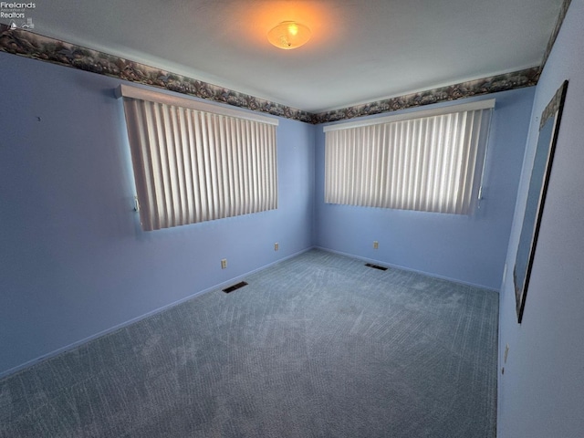 view of carpeted empty room