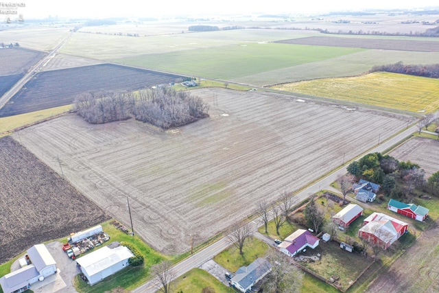 drone / aerial view featuring a rural view