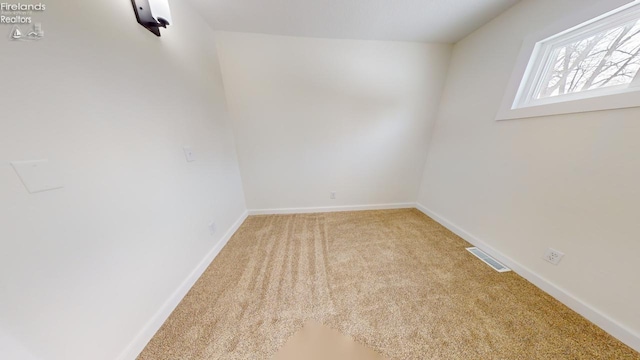 view of carpeted empty room