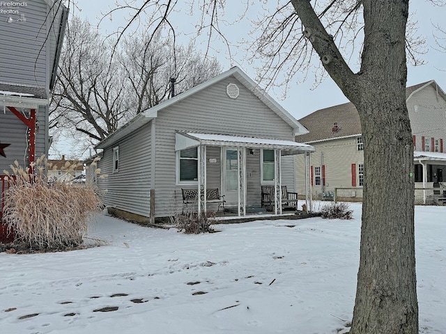 view of bungalow-style house