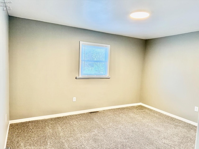 view of carpeted empty room