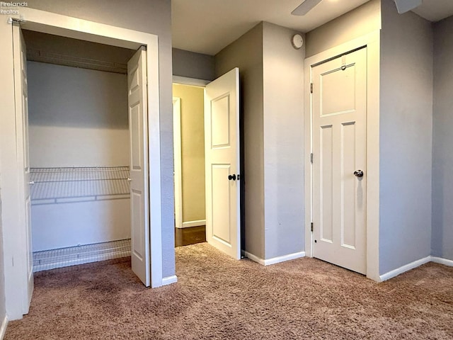 unfurnished bedroom featuring carpet floors