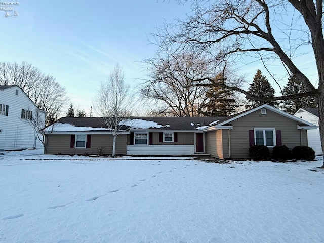 view of ranch-style home