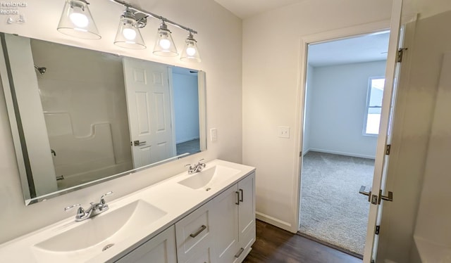 bathroom with vanity