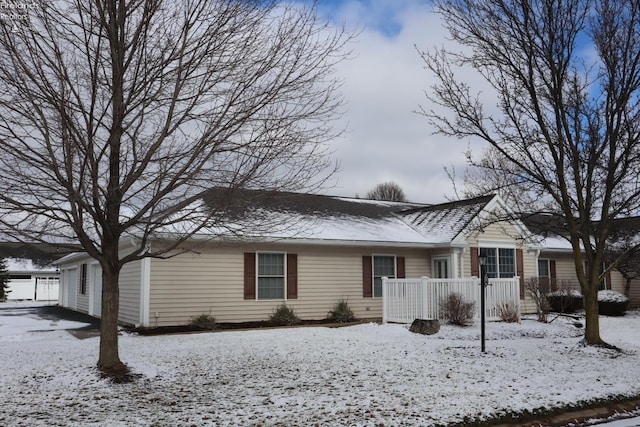 view of front of home