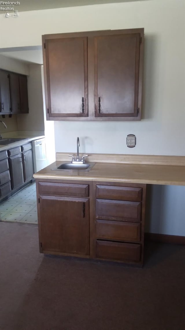 kitchen with dishwasher and sink