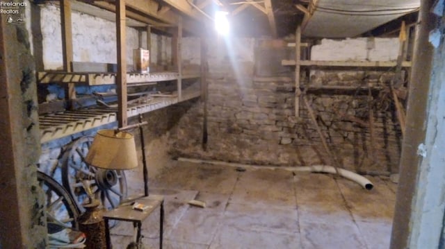 view of basement