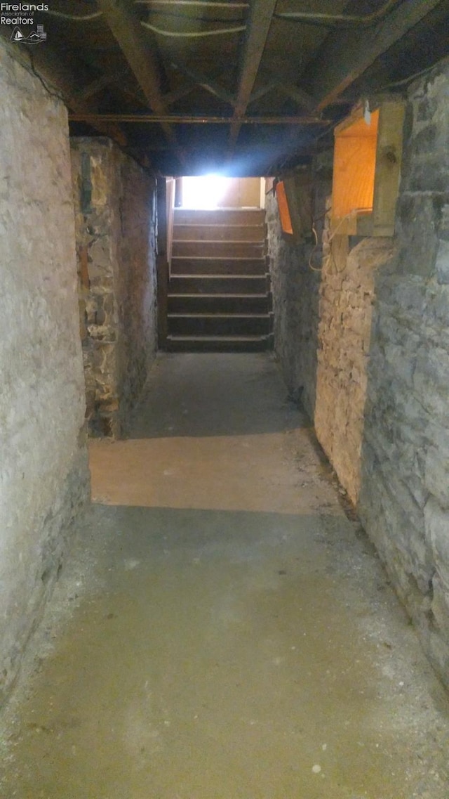 view of basement