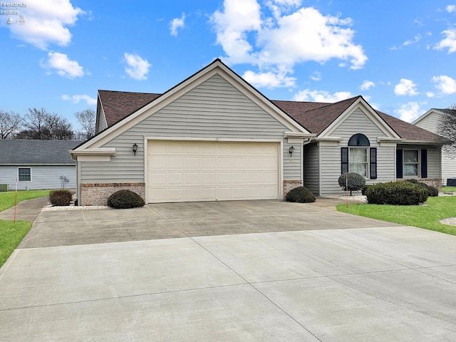 ranch-style house with a garage