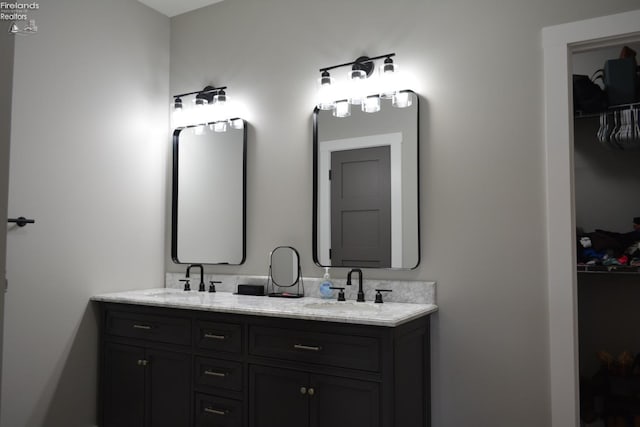 bathroom with vanity