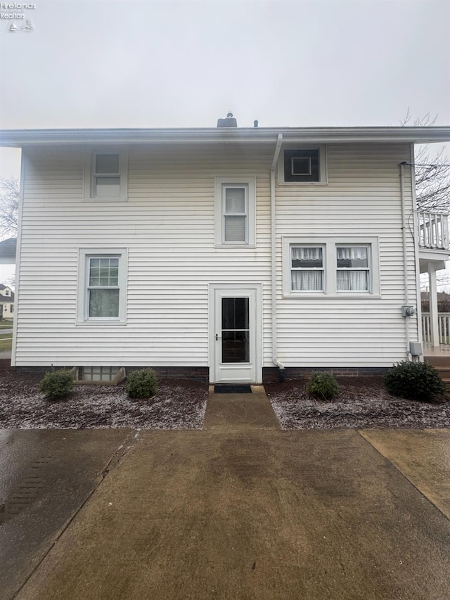 view of rear view of house