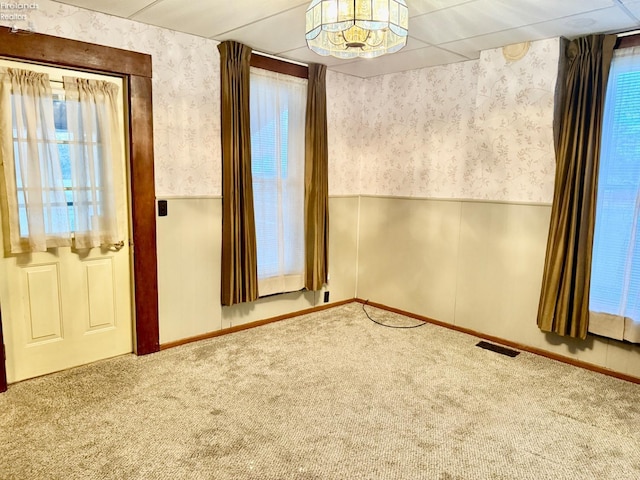 empty room with carpet floors