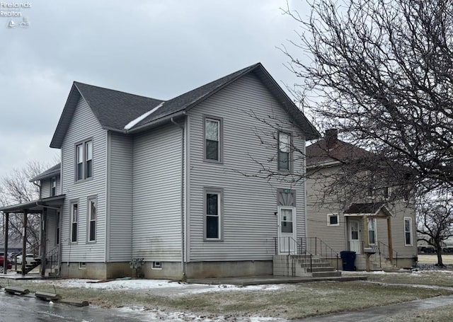 view of front of home