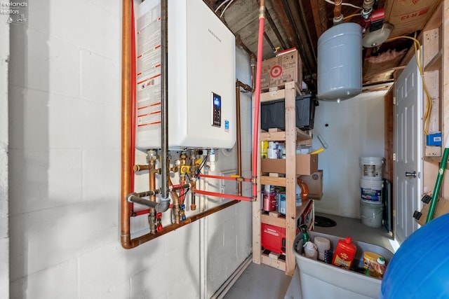 utilities with tankless water heater