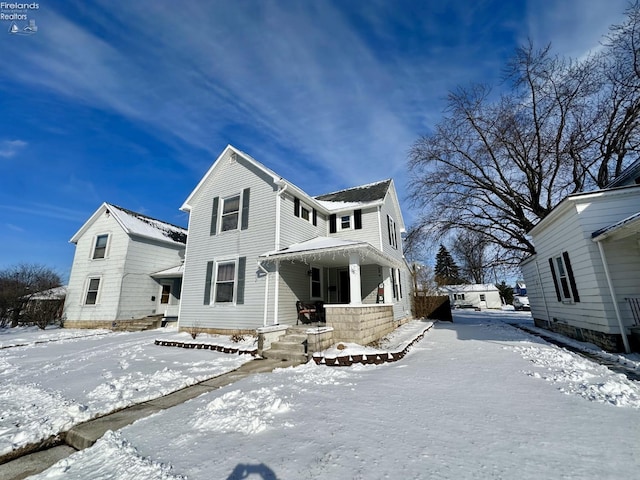 exterior space featuring a porch