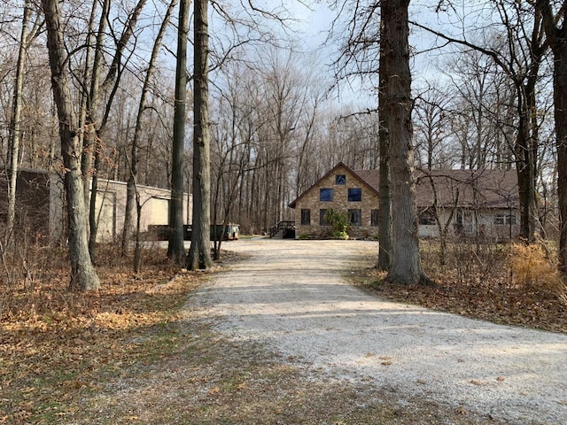 view of street featuring driveway