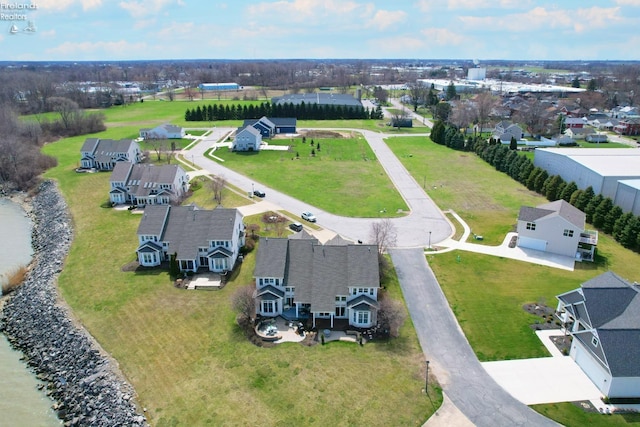 drone / aerial view featuring a residential view