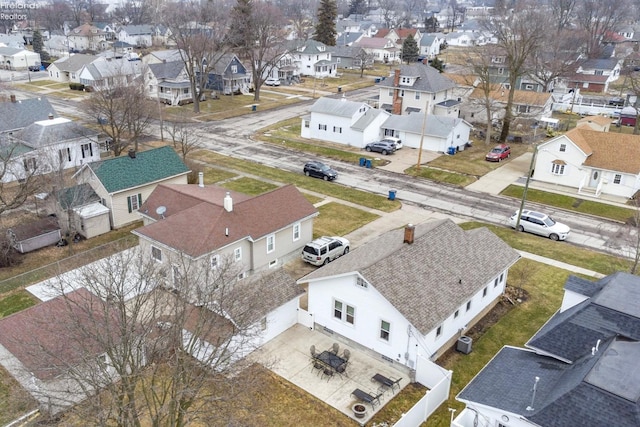 aerial view featuring a residential view