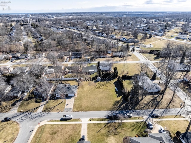 birds eye view of property featuring a residential view