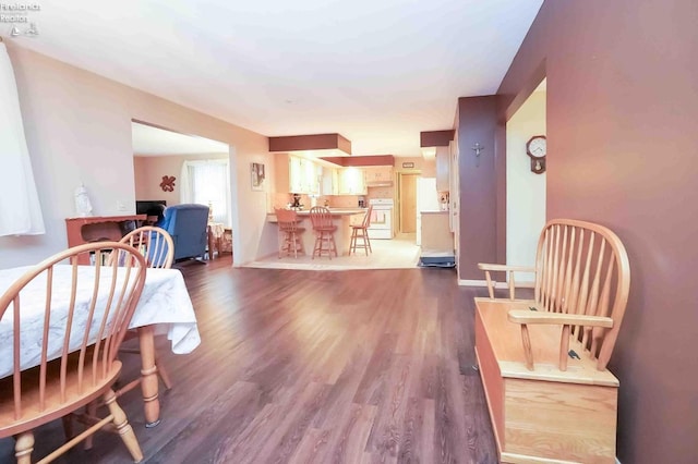 interior space featuring wood finished floors